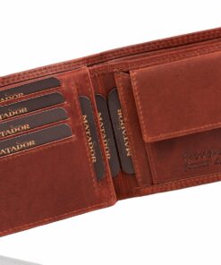 MATADOR Portefeuille Homme en Cuir Véritable avec Blocage RFID/NFC|2 Compartiments à Billets|Porte-Monnaie Classique Gra