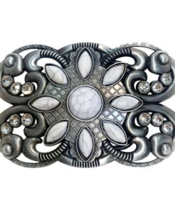 Boucle de ceinture vintage turquoise CHENNAN Boho Éléments indiens Confortable Convient Aux Ceintures Large de 3,8 à 4 c
