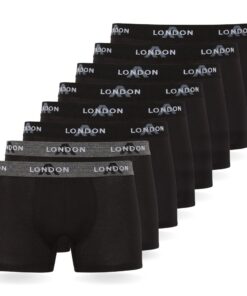 Titre SEO optimisé : Boxers Lot de 8 pour Hommes Élastiques - Doux et Qualitatifs OECD-TEX STANDARD 100 FM London