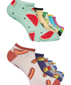 Chaussettes Basic Treasure Lot de 12 Paires Amusantes Happy Socks en Coton Colorées Motifs OEKO-TEX Standard 100 Homme F
