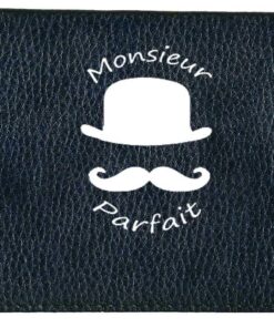 Syl'la Monsieur Parfait Porte-Cheques en Cuir Noir pour Homme Élégant et Pratique