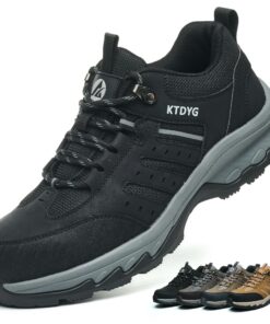 KTDYG Chaussures de Sécurité Hommes et Femmes Légères Protection Antidérapante Confortable Baskets de Sécurité Respirant