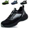 Chaussures de sécurité ISOOUS antidérapantes pour hommes et femmes, baskets légères et respirantes, chaussures de trava