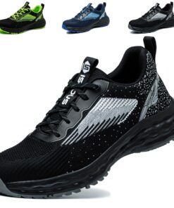 Chaussures de sécurité ISOOUS antidérapantes pour hommes et femmes, baskets légères et respirantes, chaussures de trava
