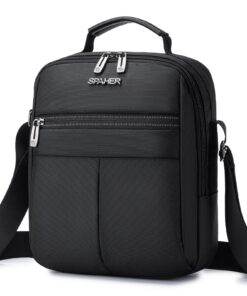 SPAHER Pochette Homme Sacoche Porte Epaule HommeSac d'épaule Ipad Messager Sac d'affaires Porte-document Crossbody Cadea