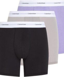 Calvin Klein Tripack Boxers Coton Stretch Hommes Mode Intime Élégants Polyester 90% / Elasthanne 10% Taille XL