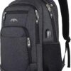 YAMTION Sac à dos pour collège/université - Compartiment 17.3" ordinateur portable + USB - Étanche + Ventilé + Léger
