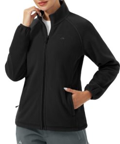 Veste polaire Pioneer femme antistatique light winter warm hoodie zippered pockets