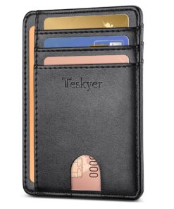 Portefeuille Homme Teskyer Protection RFID Noir