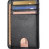 Portefeuille Homme Protection RFID Cuir Pu Noir_MINIMALISTE