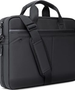RAINYEAR sacoche extensible pour ordinateur portable 15,6 pouces Macbook Pro/Max 16 pouces, sac à bandoulière déperlant