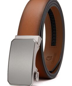 CHAOREN ceinture automatique pour hommes businessman, ceinture en cuir large 35mm, taille adaptée