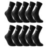 Sockskenkauf24 Lot de 10 Paires de Chaussettes de Sport Élégantes et Confortables pour Homme et Femme, 100% Coton, Idéal