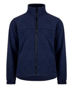 Veste Polaire Toufer, Polyester Doux, Fermeture Éclair, Matériau Chaud et Confortable, Couleurs Marine, Tailles XS-4XL