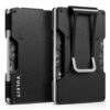 VULKIT Portefeuille Homme RFID Anti-Piratage Mince en Métal Rigide Noir à Pince à Billets