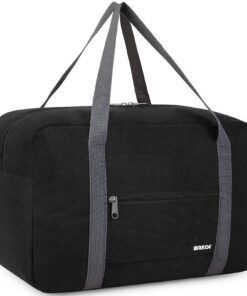 WANDF Sac à Main pour Voyage et Avion Ryanair Noir (20L) Folders Sac de Sport Fiable pour Week-End