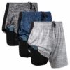 Ultra Performance Lot de 3 shorts de course 2 en 1 pour homme épais entrejambe 17,8 cm