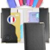 Porte-cartes bancaires Ugozen RFID Sécurisé pour Homme et Femme | Étui 4 Cartes Protégées Confortable conçu en France