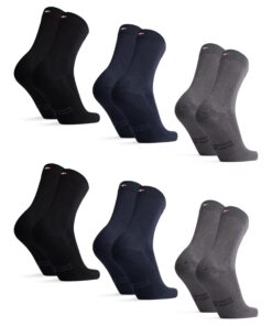 Chaussettes en Fibre de Bambou Danish Endurance Ultra Douces & Respirantes Homme Femme 6 Paires OEKO-TEX STANDARD 100