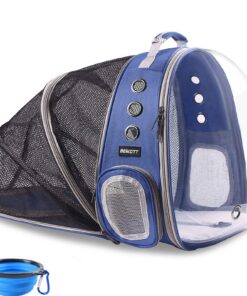 Sac à dos extensible pour chien et petit chat, sac à dos transparent pour randonnée et voyage, sac à dos extensible avec