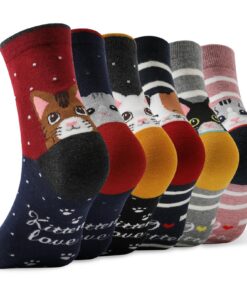 MOCOCITO Chaussettes Femme Fantaisie Chaudes Multicolore 35-42TU