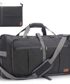 UPEELIFE Sac de Voyage Étanche 125L Grand Pliable Femme Homme, Sac de Sports avec Compartiment à Chaussures et Poche Hum