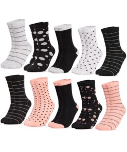 Chaussettes Occulto pour femme multicolores en coton OEKO-TEX, chaussettes douces avec rayures, pour femme colorées avec