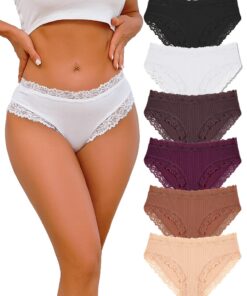 ALL OF ME Lot de 6 slips coton ALL OF ME Femmes S-XL Doux et confortables Multipack