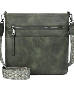 Sac Gladdon femme décontracté multi-compartiments large bandoulière en jacquard