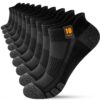 FORVEVO Chaussettes de Sport pour Homme et Femme - 10 Paires, Coton Respirant pour Running et Exercice, Socquettes Court