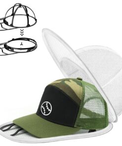 QIMATOP Nettoyage de Chapeau Baseball - Cage Lavage Pliable pour Machine à Laver & Lave-Vaisselle | Support Formeur Prot