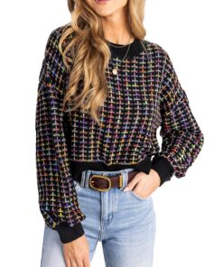 CUPSHE Pull en tricot torsadé côtelé décontracté pour femme en hiver