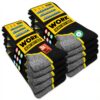 SOXCO chaussettes de travail homme robustes et durables pour le milieu professionnel, 10 paires