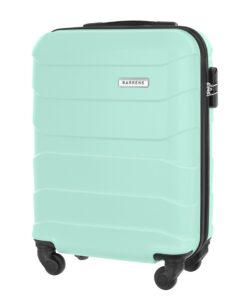 Valise Cabine Barrens Rigide Menthe 4 Roues Silencieuses Serrure Combinaison ABS Léger 34L