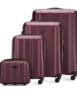 Valise de Voyage WITTCHEN Rouge avec Serrure à Combinaison et Poignée Télescopique