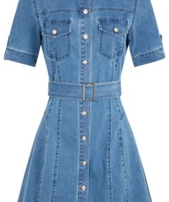 Robe courte patineuse en jean Élastique et légère pour le patinage - Taille 36-40