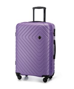 Valise de Voyage WITTCHEN Violet Serrure Combinaison Roulettes Spin Taille L