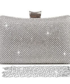 ROBE DE SOIRÉE BAIGIO FEMME STRASS BRILLANT CRISTAL DIAMANT MARIAGE PARTY PORTEFEUILLE ACCESSOIRES