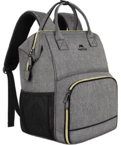 MATEIN Sac à dos pour ordinateur portable 17 Pouces, Sac à dos de Pique-Nique résistant à l'eau pour Femmes et Hommes, S