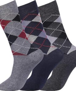 COSHAL Lot de 3 paires de chaussettes pour homme diabétique - Antidérapantes et douces - Pieds enflés - Taille 39-45