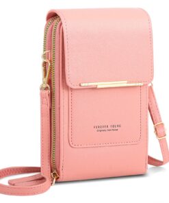 Sac Bandoulière AIFILLE Femme Fille en Cuir PU Porte Carte Mini Étui Pochette Sacoche