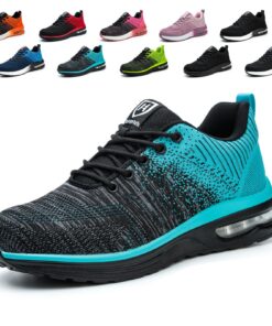 Hitopteu Chaussures de Sécurité Homme & Femmes légères Respirantes avec Embout en Acier Antidérapantes