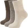 CLOSEMATE Chaussettes Chaudes Femme Hiver Anti-froid Épaisses Respirantes Multicolores 35-38 39-42