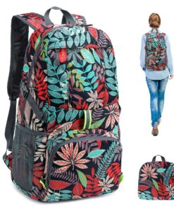 Luckits Sac à dos compressible 35L pour outdoor Hommes Femmes|Résistant à l'eau|Sécurité réfléchissante|Randonnée campin
