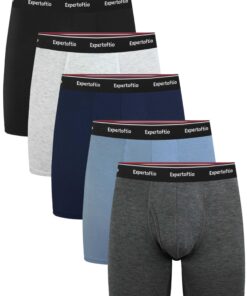 Caleçons Hommes Boxers Lot en Bambou Respirants pour Hommes avec Ouverture Frontale