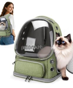 Sac à Dos ALLSOPETS pour Chat | Design Innovant à Bulle Pliable | Transporteur Portable pour Chiens et Chats (Jusqu'à 7.