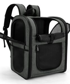Apollo Walker Sac Transport Chat Chien Grande Capacité Pratique pour Randonnée en Plein Air - Gris