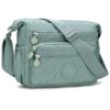 ONEKERUN Sac Bandoulieré Femme Imperméable Nylon | Sac à Main Femme Réglable | Multi-Poches pour Voyage, École et Achats