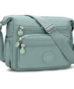 ONEKERUN Sac Bandoulieré Femme Imperméable Nylon Fonctionnel Pour Voyage École Achats