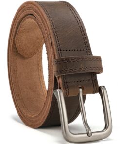 CHAOREN Ceinture Homme Cuir Véritable 38mm de Buffle Pleine Fleur, Ceinture Haut de Qualité pour Looks Décontractés et J